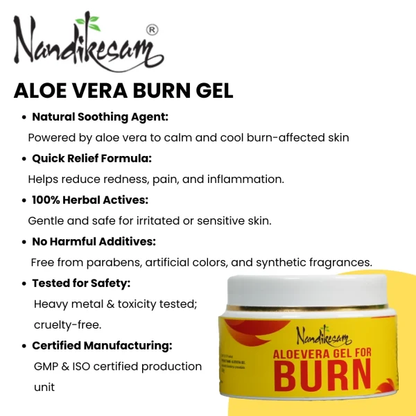 Nandikesam Aloe Vera Burn Gel - Image 2