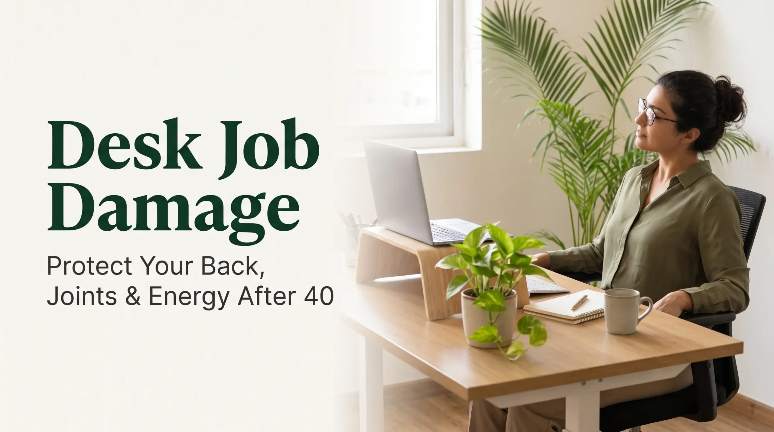 Desk Job Damage: How to Protect Your Back, Joints and Energy After 40
